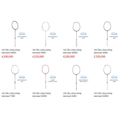 Top 10 vợt cầu lông Lining chất lượng, Giá tốt 2023