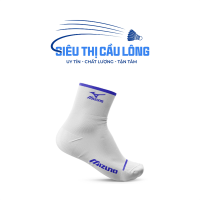 TẤT MIZUNO CỔ DÀI MÀU TRẮNG LOGO XANH